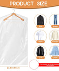 Clear Plastic Garment Bags For Hanging Clothes 90 Pack Heavy Duty Breathable PEVA Dry Cleaning Bags 24x35 Inches 60x90 Cm Water Resistant Cover