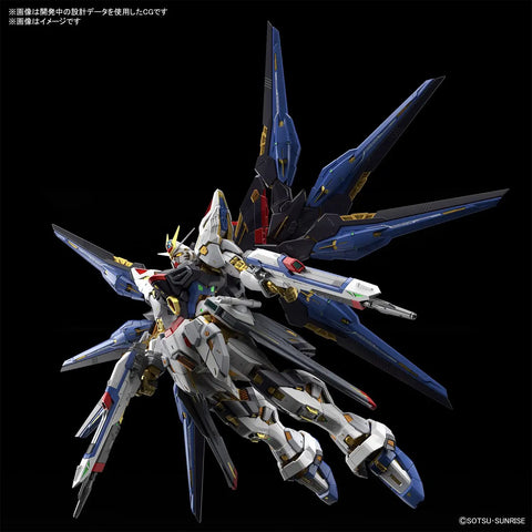 Strike Freedom Gundam MGEX Seed Destiny One Hundred Scale Model Kit With Extreme Metallic Finish And Sick Articulation For Dope Poses