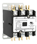 3 Pole 24V AC 40A Heavy Duty HVAC Contactor For Condenser And Compressor Replacement UL Listed with relay and terminals visible