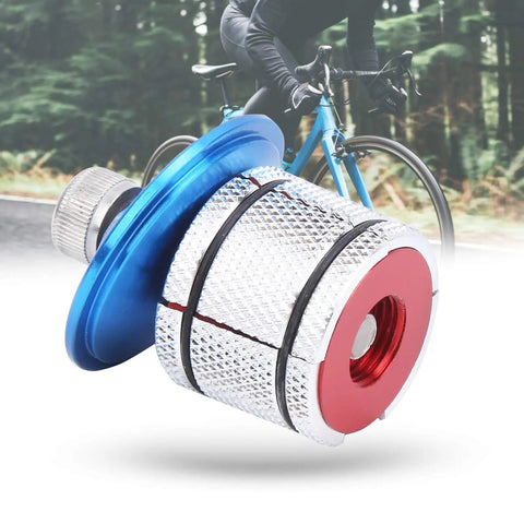 Premium Aluminum Expansion Screw Built Like A Tank Fits 23.5 To 25.8 Mm Tubes solid fork standpipe in blue coating.