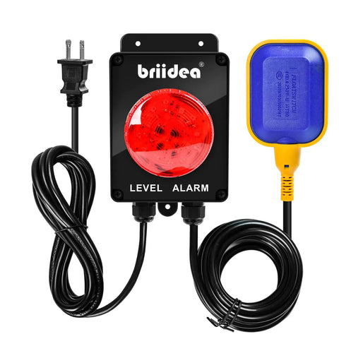 High Water Alarm For Septic Tank And Sump Pump Indoor Outdoor With 110dB Siren And Big LED Indicator, 10 Foot Float Switch