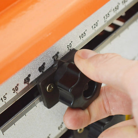 Adjusting angle on 1700W Electric Rebar Bender With Foot Switch Heavy Duty Steel Bar Crimper For Up To 180 Degrees.