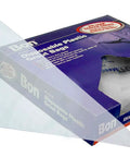 Box of Disposable Heavy Duty Grout Bags 21 Inch By 11 Inch Pack Of 50 With Cut To Size Tips, opened with visible plastic bag