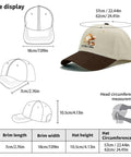 Cool Fit Womens Adjustable Hat With Breathable Top Vent Holes Lightweight All Day Comfort Ideal For Running Hiking Cycling Walking And Everyday Outdoor Wear Dope Value And Style, size diagram featuring dimensions and cartoon graphic
