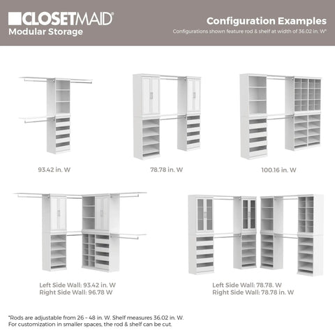 Versatile Modular Storage Shelf With Three Adjustable Shelves Stackable Closet Organizer Featuring Clean Trim Solid Backing Easy Peasy Setup For Ultimate Home Organization Game Changer