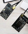 Nano 2.4GHz FPV Receiver With 40mm UFL T Antenna for micro drone racing and tiny FPV builds on desk background