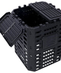 Large 90 Gallon Outdoor Compost Bin For Fast Fertile Soil Creation With Four Sided Ventilation Top Lid And Bottom Door BPA Free Material