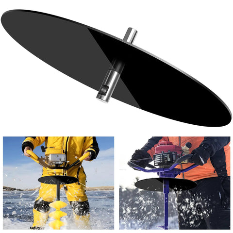 Ice Auger Drill Adapter Stainless Steel For Ice Fishing Stopper Disk With Eleven Point Eight Inch Safety Disk Attachment Plate Fits Half Inch And Up Drill Bit Chuck Must Have Gear For Serious Ice Fishing