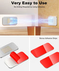 Six Pack No Drill Magnetic Cabinet Catches Ultra Thin Stainless Steel With Extra Strong Adhesive for secure cabinet closure