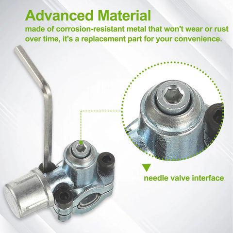EPLZON BPV-31 refrigerator tap valve kit with needle valve interface; metal valve body and included hex key