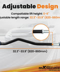 Adjustable Front Track Bar 0-6 Inch Lift for Jeep Wrangler JK JKU 2007-2018 Fits 2-Door 4-Door, Replaces Stock Length for Beefy Steering Control and Alignment, Heavy Duty Off Road Suspension Upgrade. black adjustable front track bar, 32.3-33.9 in (820-860 mm)