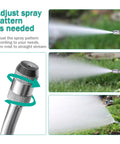 Stainless Steel Sprayer Wand 29 Inches With Lockable Handle, Heavy Duty Three Eighths Inch Brass Barb, Fits Most Hoses