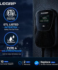 Screaming Fast 48 Amp Level 2 EV Charger With Nacs Connector and Rock Solid Hardwired 11Kw Build, weatherproof and ETL listed.
