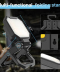 Two Pack Rechargeable Work Light 40W With Magnetic Base And Folding Hook Up To 2000lm Per Light Daylight 6500K Durable Bracket Beast Mode Job Site Lighting For Car Repair Camping Home Projects And Power Outages
