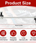 Hyundai Kia Front Stabilizer Sway Bar Link Kit Fits Accent Elantra Tucson Veloster Rio Forte Soul Sportage 2011 To 2022 Easy Install Durable Replacement No Hassle Fit, 32cm steel front link