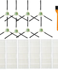 Replacement Filters And Side Brushes For K2 K3 K3A K4 K5 And M210 Series Robotic Vacuum Cleaners With 6 HEPA Filters And 8 Side Brushes Not For K7 Or K8.
