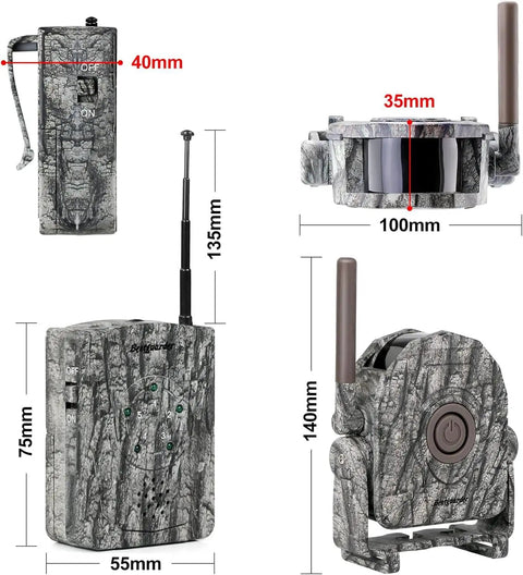Ultra Long Range Three Hundred Meter Wireless Hunting Alarm Kit With Night Vision Motion Detector 360 Degree Waterproof Security Sensor And Receiver For Camp Farm Home Surveillance For Serious Hunters, camo size view