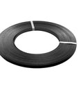 Heavy Duty Steel Strapping Coil 3 4 Inch By 02 Inch By 1640 Ft Metal Banding Roll with secure black finish for pallet wrapping.