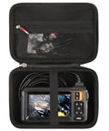 Rugged Tough Case For Borescope Inspection Cameras That Keeps Your Gear Safe From Drops And Water Fits MugEasy Daxiongmao DEPSTECH Telsong Lightswim SKYBASIC And Other Popular Models, black hard shell, 8.1x5.7x3 in