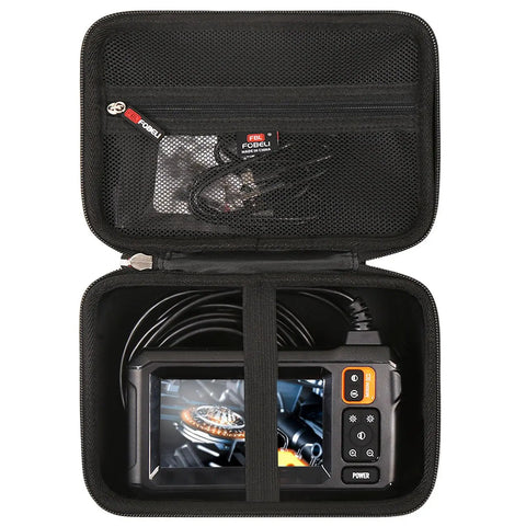 Rugged Tough Case For Borescope Inspection Cameras That Keeps Your Gear Safe From Drops And Water Fits MugEasy Daxiongmao DEPSTECH Telsong Lightswim SKYBASIC And Other Popular Models, black hard shell, 8.1x5.7x3 in
