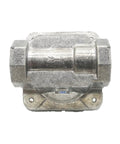 Propane gas pressure regulator, metal body with 3/4 in FNPT inlet/outlet, mounted base