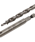 Close-up of Kreg Easy-Set pocket-hole drill bit with depth-stop collar and hex shank