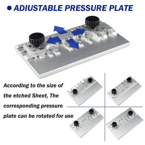 Photo Etched Parts Bender For Metal Sheets, Bench Vise Etching Tool For Military Model Making And Hobby Craft, DIY Part Detail Bender, Must Have Pro Grade Ultra Lightweight Alloy Construction, Precise Bending And Shaping