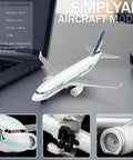 One To Four Hundred Scale Cathay Pacific Airplane Model Kit For Display And Collection With Alloy Body And Plastic Base