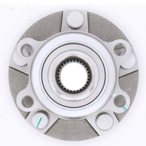 Top view of Front Wheel Bearing Hub Assembly Set Of 2 For Nissan Rogue 2008 Through 2013 And 2014 Rogue Select And Sentra 2007 Through 2012