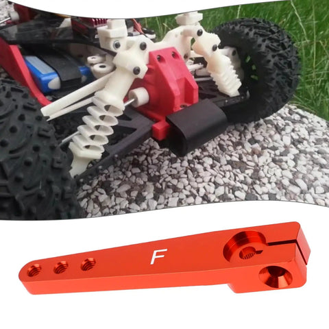 Two Pack 1.75 Inch 25T Aluminum Servo Arm Horns With Screws For Futaba Hitec Savox Power HD Servos Fits RC Airplanes and Cars close-up
