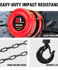 Heavy Duty 3 Ton Manual Chain Hoist with 6000 Lb Capacity And 10 Foot Travel Built Like A Tank For Rough Shop Jobs Alloy Steel Construction
