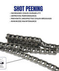 ANSI 41 Roller Chain 10 Feet With 2 Connecting Links for Go Karts Mini Bikes Scooters ATVs Dirt Bikes and Industrial Machinery