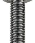 Legit Hella Tough 1 Inch 18 8 Stainless Steel Machine Screws Truss Head With Drilled Spanner Drive close-up view of screw