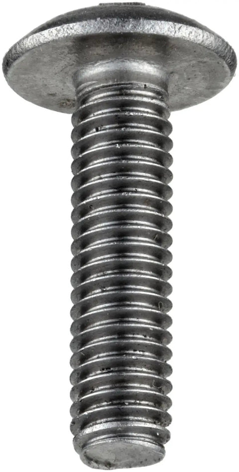 Legit Hella Tough 1 Inch 18 8 Stainless Steel Machine Screws Truss Head With Drilled Spanner Drive close-up view of screw