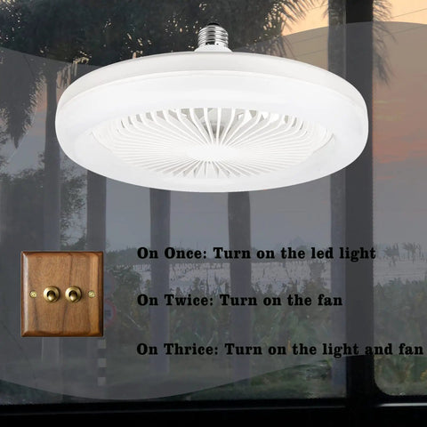 Enclosed 10 Inch Ceiling Fan With Light For Garage And Workshop, Tiny Yet Mighty Mini Fan Bulb Combo