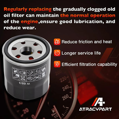 All In One Heavy Duty Filter Kit For MT52 MT55 MT85 MT100 Mini Track Loaders Air Fuel Water Separator Hydraulic Oil Filters Drop In Replacement 6687262 6687263 6667352 6677652 6671057 displayed with benefits and brand logo