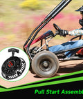 Pull Start Recoil Starter Assembly For Predator 212cc 196cc 6.5HP Engines with Coleman CT200U mini bike in motion