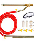 Dustless Wet Sandblasting Kit for Pressure Washer 5000 PSI with Replacement Nozzle Tips Glasses Protection and One Quarter Inch Quick Disconnect