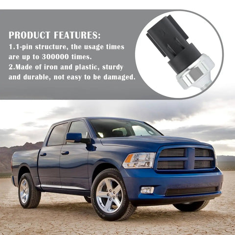 Engine Oil Pressure Sensor Replacement PS404 For Your Ride With OEM Numbers 4868672AA 5149097AA 5149059AA 04707051 shown with truck