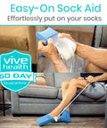 Sock Aid For Easy On And Off With Comfort Foam Grip For Seniors And Limited Mobility Stocking Slider For Hosiery Donning and foot sleeve