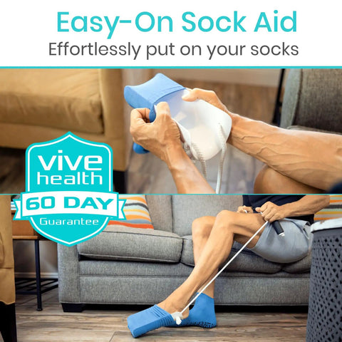 Sock Aid For Easy On And Off With Comfort Foam Grip For Seniors And Limited Mobility Stocking Slider For Hosiery Donning and foot sleeve