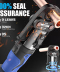 Pro Press Tool For Copper Pipes With 32kN Crimp Power 18V Brushless Motor Includes Six US Standard Jaws From One Half Inch To Two Inch close-up