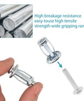 Hollow Wall Anchors M5 X 25mm Metal Carbon Steel With Galvanized Finish 30 Pieces Heavy Duty DIY Ready Pro Grade