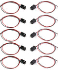 Five Piece Infrared Break Beam Sensor Kit With LEDs For Fast Counting And Distance Detection, Five Millimeter Through Beam Photoelectric Switch For Relay Projects, Ultra Fast 2ms Response, Easy Plug and Play Setup consisting of sensors and connectors.