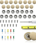 15 Pack Car Headliner Repair Kit With 42 Pcs Roof Liner Clips And Screws Sagging Headliner Fix No Fuss Do It Yourself Vehicle Interior Repair Accessories With Installation Tool, beige clips and screws