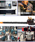 Industrial Grade Adjustable Coolant Spray Nozzle With Rock Solid Mounting Base And Extra Reach Suction Pipe for precision metal cutting.