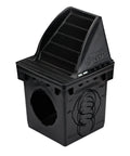 Square Catch Basin Drain Grate for 12-Inch Basins Downspout Riser and Low Profile Adapters Plastic Black No Fuss Debris Blocker
