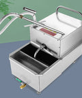 Heavy Duty Commercial Deep Fryer Oil Filter Machine 65L Capacity with hose and cart for busy kitchens.