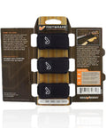 Packaging of Fret Wrap And Guitar Mute Set For Acoustic, Electric, And Bass - Cut Noise, Tame Overtones, And Tighten Your Tone