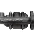 Gold Brake Master Cylinder Assembly With Pressure Tested SAE J1153 J1154 Performance Cast Iron And Aluminum Construction For Reliable Braking And Easy Fit Replacement Auto Part in side view